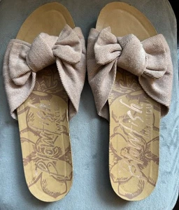 Blowfish Malibu Ginah Bow Tie Womens Sandals Slides Flip Flops Size 8.5 Pink - Picture 1 of 6