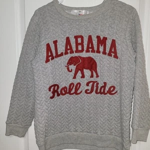Suéter para mujer University of Alabama tejido gris estilo vintage pequeño usado en excelente estado - Imagen 1 de 8