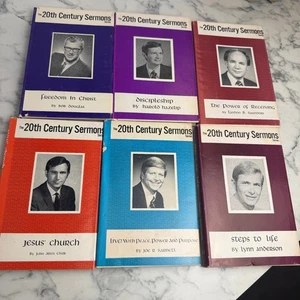 Church Christ Sermons 20th Century Series Lot 6 Jackets BR Press Anderson Chalk - Picture 1 of 12
