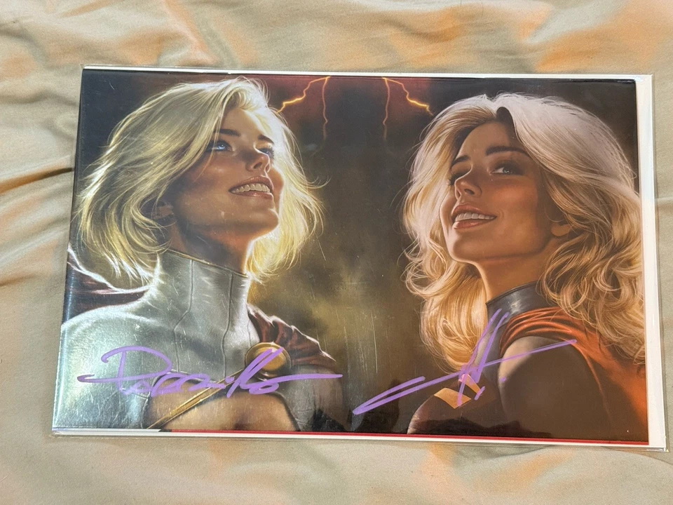 SUPERGIRL #3 PARRILLO & COHEN 616 SDCC Horizontal FOIL LTD 1000 DOBLE CERTIFICADO DE AUTENTICIDAD FIRMADO Foto 1 de 1