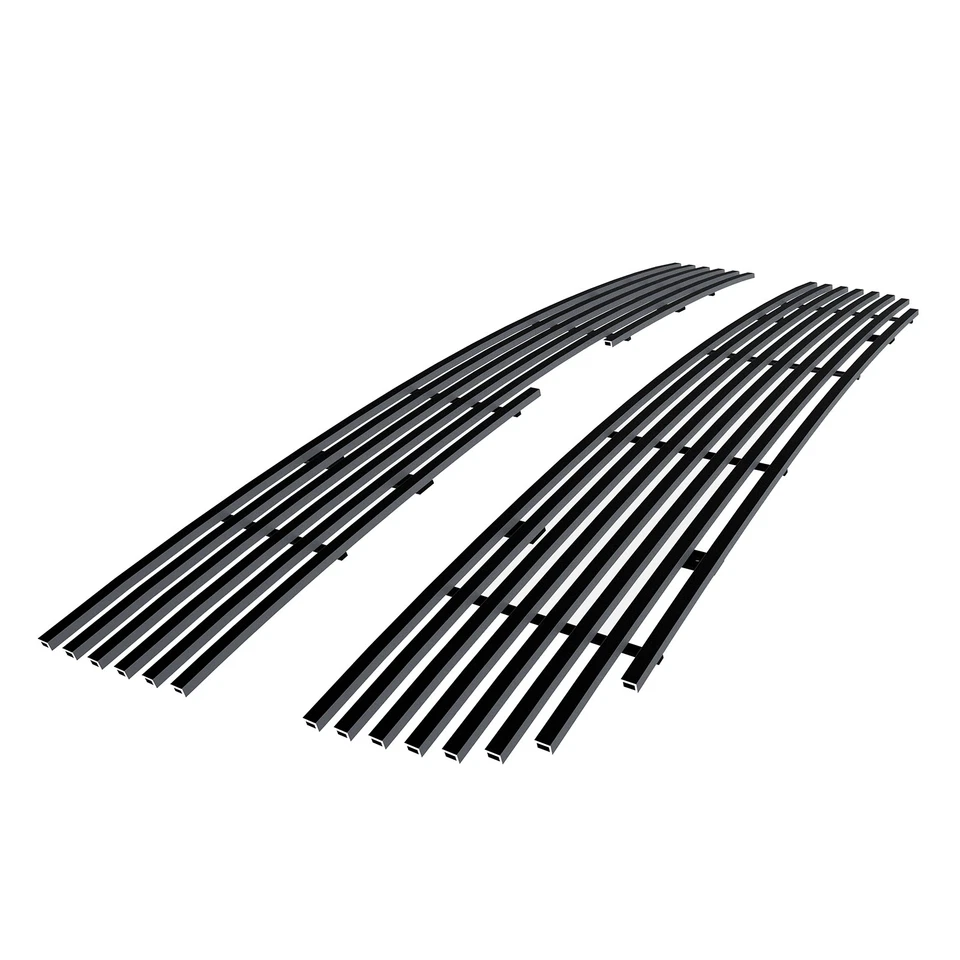 Inserto de rejilla de billet negro superior principal de acero inoxidable para camioneta Chevy Express 2003-2020 Foto 1 de 4