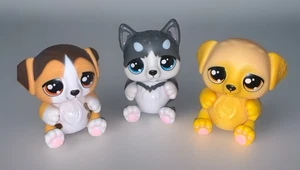 3 TLC Kritters Boo Boo Better 3,5" Hundefiguren Golden Retriever, Husky, Original - Bild 1 von 3