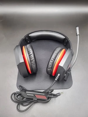 MPOW EG11 Surround Sound Gaming Headset - BH502A - Black/Red - GREAT CONDITION - Image 1 of 4