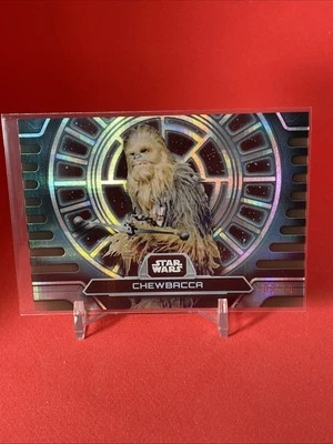 2024 Topps Star Wars High Tek Chewbacca Fantastek Green 9/10 - Image 1 of 4