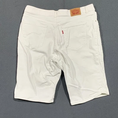 Bermudas Levi's blancas para mujer talla 32 denim mezcla de algodón informales Foto 1 de 4