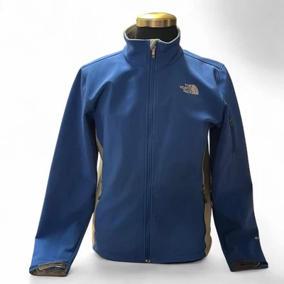 Мужская флисовая куртка The North Face размер S Apex Bionic на молнии с мягкой подкладкой синяя/серая - Изображение 1 из 4