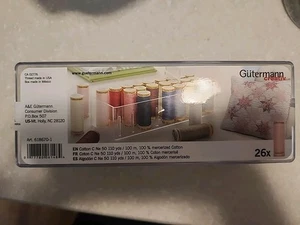 Gutermann Spool Box 26 Cotton Thread Set, Assorted Colors - Picture 1 of 3