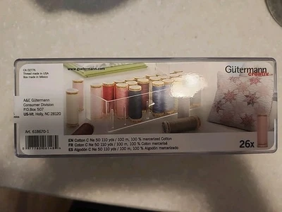 Gutermann Spool Box 26 Cotton Thread Set, Assorted Colors  - Image 1 of 3