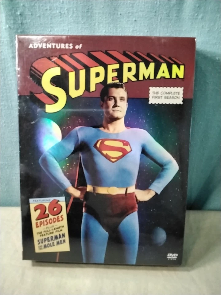  New Sealed ADVENTURES OF SUPERMAN: COMPLETE FIRST SEASON, 5-DISC DVD SET - Image 1 of 2