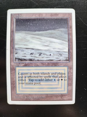 Tundra Magic the Gathering x1 Unlimited Edition Lightly Played English - Image 1 of 4