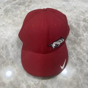 Nike Arkansas Razorbacks Cap NCAA Large / Extra Large Red - Picture 1 of 8