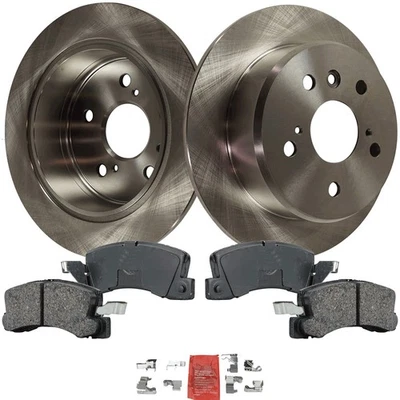 Rear Brake Disc Rotors and Pads Kit Coupe Sedan for Toyota Solara Lexus ES300 99 - Image 1 of 4