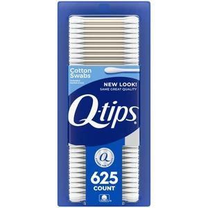 Hisopos de Algodón Q-Tips, Originales, para Hogar, Primeros Auxilios y Belleza, 100% Algodón, 625  - Imagen 1 de 12