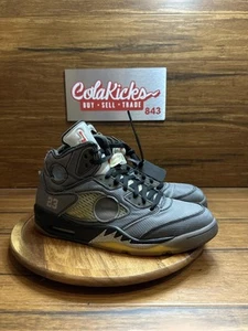 Size 12M/13.5W - Jordan 5 Retro Off-White Muslin CT8480-001 Pre-Owned - Picture 1 of 5