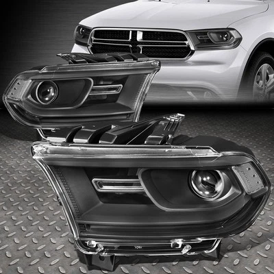 PARA 14-20 DODGE DURANGO CARCASA NEGRA TRANSPARENTE ESQUINA PROYECTOR FARO Foto 1 de 4