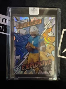 2023 Absolute Football Quentin Johnston EXPLOSIVE SSP Case Hit RC – Chargers Roo - Bild 1 von 2