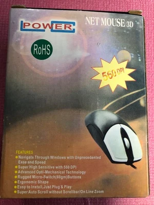  PS2  Kugelmaus NET MAUS 3D    mit  Scrollrad 3 Tasten 560 DPI Neu  - Bild 1 von 4