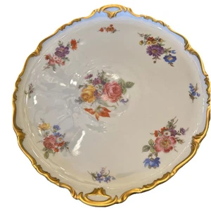 Edelstein Bavaria Maria Theresia Germany Serving Platter Gold Trim 20735 - 816 - Picture 1 of 6