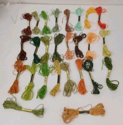 VTG Embroidery Floss 25 New Multicolored Skeins + 42 Partial Skiens Large Lot👀! - Image 1 of 4