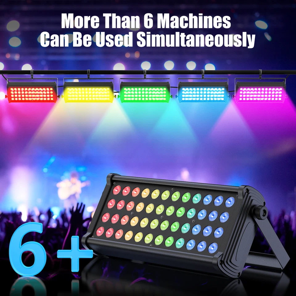 48LED Compact RGB Wash Light With Multiple Color Effects For Wedding Party KTV - Image 1 of 4