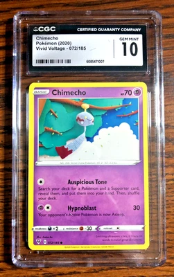 Chimecho Regular Common #072 - CGC GEM MINT 10 - Vivid Voltage - Pokemon TCG - Image 1 of 4