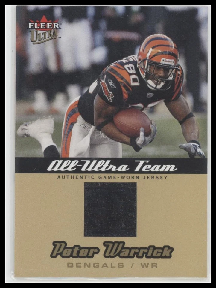 #AU-PW Peter Warrick 2005 Ultra All-Ultra Team Jerseys Gold - Image 1 of 2