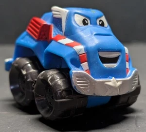 Lil Chuck & Friends Captain America Blue Marvel Hasbro 2.5" Car Stocking Stuffer - Picture 1 of 3