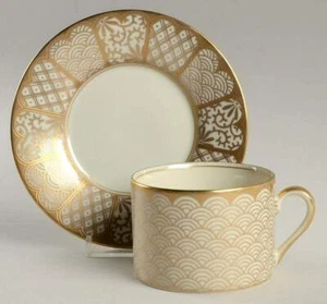 Fitz & Floyd Shinmonzen goldene Tasse & Untertasse 129667 - Bild 1 von 1