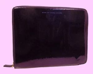 MARC JACOBS Patent Leather Purple Tablet Case Msrp $178  - Picture 1 of 1