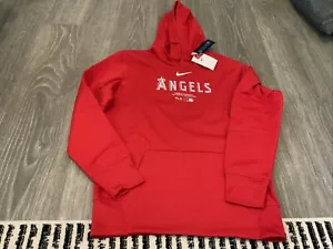 Nike Therma-Fit Los Angeles Angels 2024 Hoodie Men’s Size: XL NWT Red - Picture 1 of 5