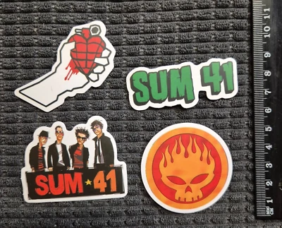 GREEN DAY OFFSPRING SUM 41 - 4 sticker lot - new vinyl bumper laptop skateboard