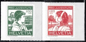 2024 Switzerland Pro Juventute MNH Children reminding of 1915 issue - Picture 1 of 1