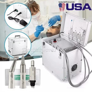Tragbare Dental Liefereinheit Spritze Saugluftkompressor/Niedrige Geschwindigkeit Handstück - Bild 1 von 28