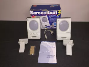 Logic 3 ScreenBeat 3 PC Computer speakers *Working* VGC Boxed - Picture 1 of 10