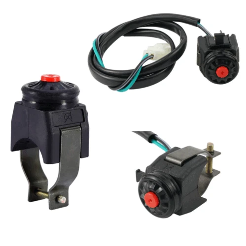 Interruptor de apagado de motocicleta rojo botón de arranque bocina para KTM moto de cross ATV Sport Foto 1 de 4