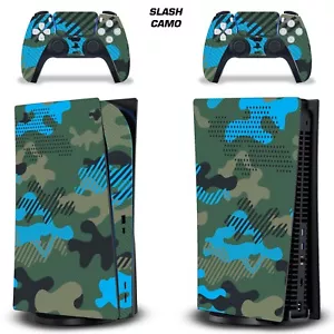 Skin Aufkleber für PS5 Playstation 5 DIGITAL Konsole + Controller Aufkleber SLCAMO TL - Bild 1 von 3