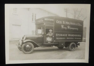 ANTIKER LKW Geo. 30er Jahre B. Holman & Co Umzug Westwood Rutherford Hackensack NJ - Bild 1 von 2