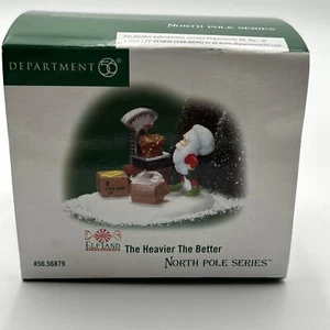 DEPT 56 NORTH POLE ELF LAND "THE HEAVIER THE BETTER" VILLAGE ACCESSORY-56.56879 - Picture 1 of 6