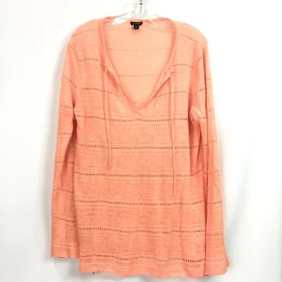 Suéter grande para mujer Ann Taylor mezcla de lino tejido pulóver ligero  Foto 1 de 4