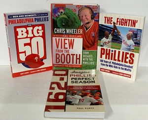 Philadelphia Phillies Book Lot of 4, Including SIGNED "View from the Booth" +3 - Imagen 1 de 8