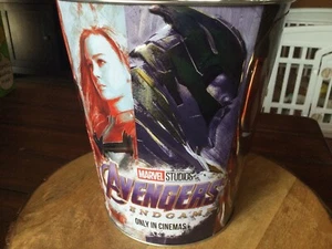 AMC Marvel Avengers Endgame Popcorn Tin Bucket Thanos Hulk Thor Iron Man... - Picture 1 of 3