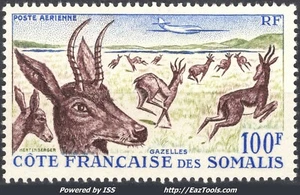 COTE DES SOMALIS POSTE AERIENNE N° 26 NEUF * AVEC CHARNIERE - Imagen 1 de 2