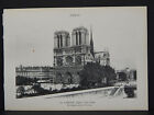 French Paris Guidebook Original Photoprint The Cathedral, Church Of Our-Lady #86
