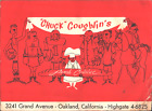 1950S Chuck Coughlin's French Cuisine Vintage Dinner Menu Oakland, California