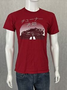 Tuner Crate graphic Print Race Car Men's crew neck short sleeve T-shirt Red