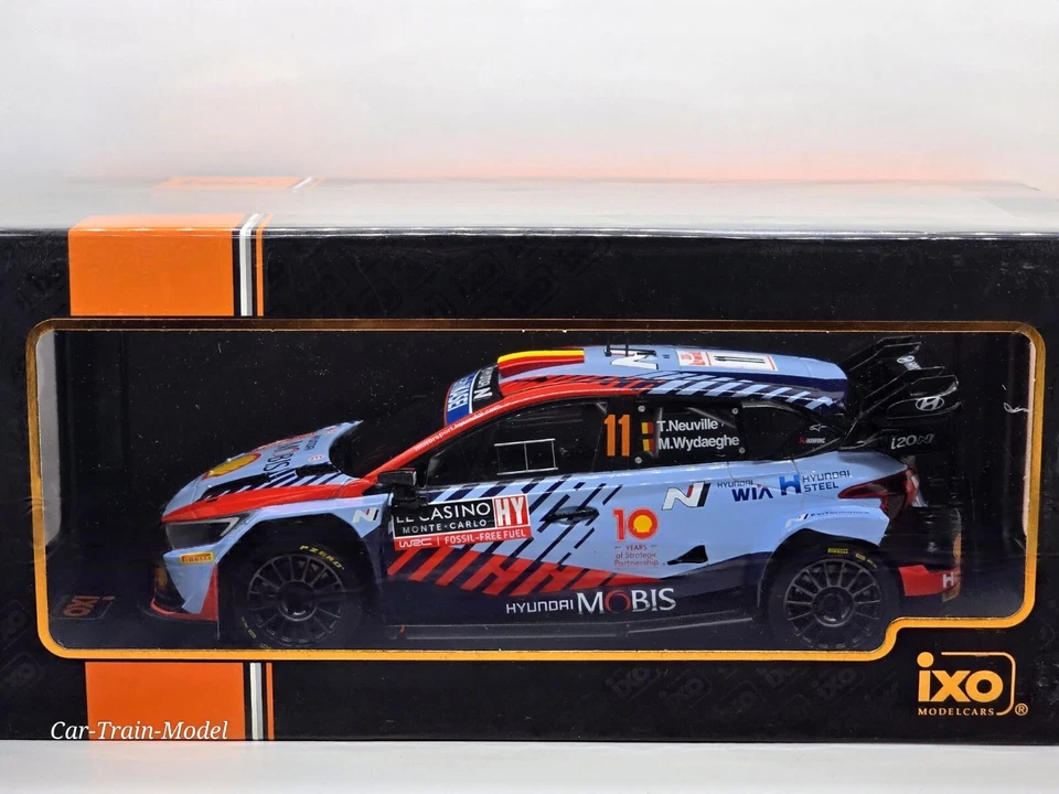 Hyundai i20 N Rally1 #11 Winner Rally Monte-Carlo 2024 - IXO 1:18 - Immagine 1 di 2