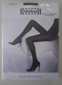 Nip: Wolford Velvet Deluxe 66 Tights!Size XL! Black! B-Sortiment - Picture 1 of 2