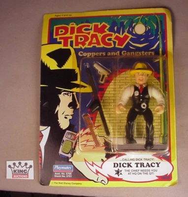 Figura de acción vintage 1990 Disney Dick Tracy 5" sin usar, en caja original, Playmates Foto 1 de 4