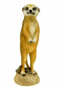 Kleines Erdmännchen stehend Figur Gartenfigur 20 cm Meercat Tierfigur - Bild 1 von 7