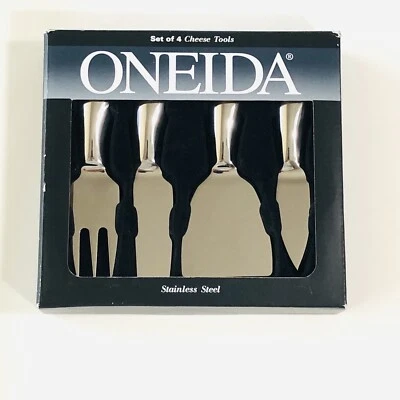 Nuevo Oneida Acero Inoxidable 4 Piezas Queso Herramientas Aperitivo Bandeja Herramientas #55053 Foto 1 de 2